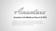 Anantara Veli Maldives