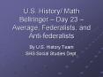 U.S. History/ Math Bellringer  PowerPoint PPT Presentation