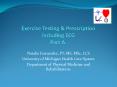 Exercise Testing PowerPoint PPT Presentation