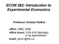 ECON 282: Introduction to Experimental Economics PowerPoint PPT Presentation