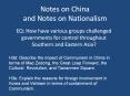 Notes on China and Notes on Nationalism PowerPoint PPT Presentation