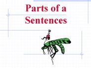 Parts of a Sentences