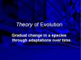 Theory of Evolution PowerPoint PPT Presentation