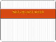 Wide Leg Jeans Freewill (1)