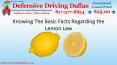 Knowing the Basic Facts Regarding the Lemon Law PowerPoint PPT Presentation