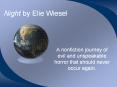 Night by Elie Wiesel PowerPoint PPT Presentation