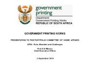 GOVERNMENT PRINTING WORKS