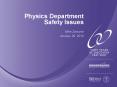 Physics Department Safety Issues PowerPoint PPT Presentation