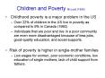 Children and Poverty McLoyd (1998) PowerPoint PPT Presentation