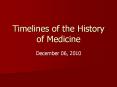 Timelines of the History of Medicine PowerPoint PPT Presentation