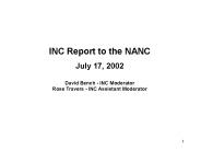 CO/NXX Workshop
