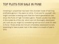 Top plots for sale in Pune