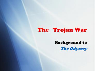 The  Trojan War