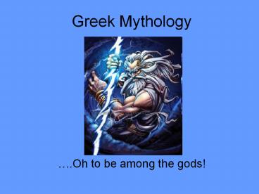 Greek Mythology