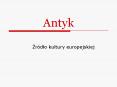 Antyk PowerPoint PPT Presentation