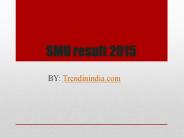 SMU RESULT 2015