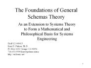 The Foundations of General Schemas Theory