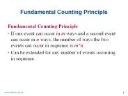 Fundamental Counting Principle
