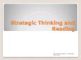 Strategic Thinking and Reading PowerPoint PPT Presentation