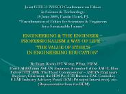 Joint ISTIC-UNESCO Conference on Ethics in Science