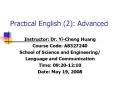 Practical English (2): Advanced PowerPoint PPT Presentation