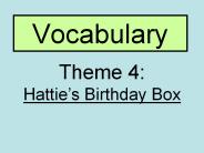 Vocabulary