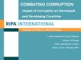 COMBATING CORRUPTION PowerPoint PPT Presentation
