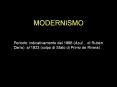 MODERNISMO PowerPoint PPT Presentation