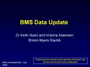 BMS Data Update