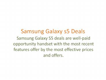 | Samsung galaxy s5 deals