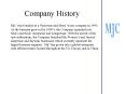 Company History PowerPoint PPT Presentation