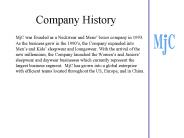 Company History