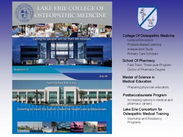 Reflections: Introducing a New College of Osteopathic Medicine to the Community