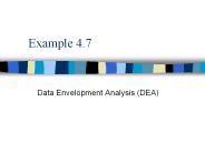 Data Envelopment Analysis (DEA)