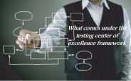 What comes under the testing center of excellence