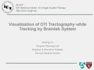 Visualization of DTI Tractography while Tracking by Brainlab System