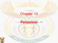 Chapter 10  Personnel PowerPoint PPT Presentation