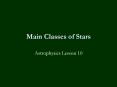 Main Classes of Stars PowerPoint PPT Presentation