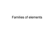 Families of elements