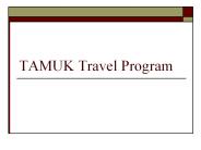 TAMUK Travel Program