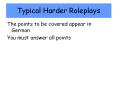 Typical Harder Roleplays PowerPoint PPT Presentation