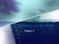 Marketing and the Menu PowerPoint PPT Presentation