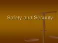 Safety and Security PowerPoint PPT Presentation