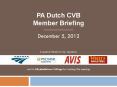 PA%20Dutch%20CVB%20Member%20Briefing PowerPoint PPT Presentation