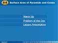 Surface Area of Pyramids and Cones PowerPoint PPT Presentation