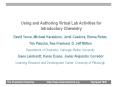 Using and Authoring Virtual Lab Activities for Introductory Chemistry PowerPoint PPT Presentation