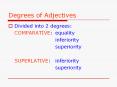 Degrees of Adjectives PowerPoint PPT Presentation