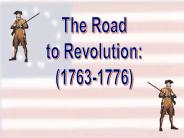 The Road to Revolution