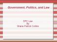 Government, Politics, and Law PowerPoint PPT Presentation
