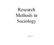 Research Methods in Sociology